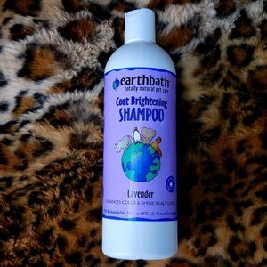 Earthbath Pet Shampoo Dog or Cat Lavender Coat Brightener 16 oz New!